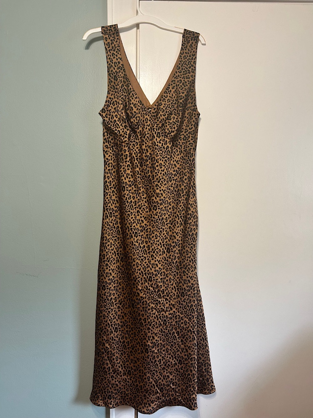 American Eagle Outfitters Leopard Print Midi Dress - Brown - Picture 2 of 4